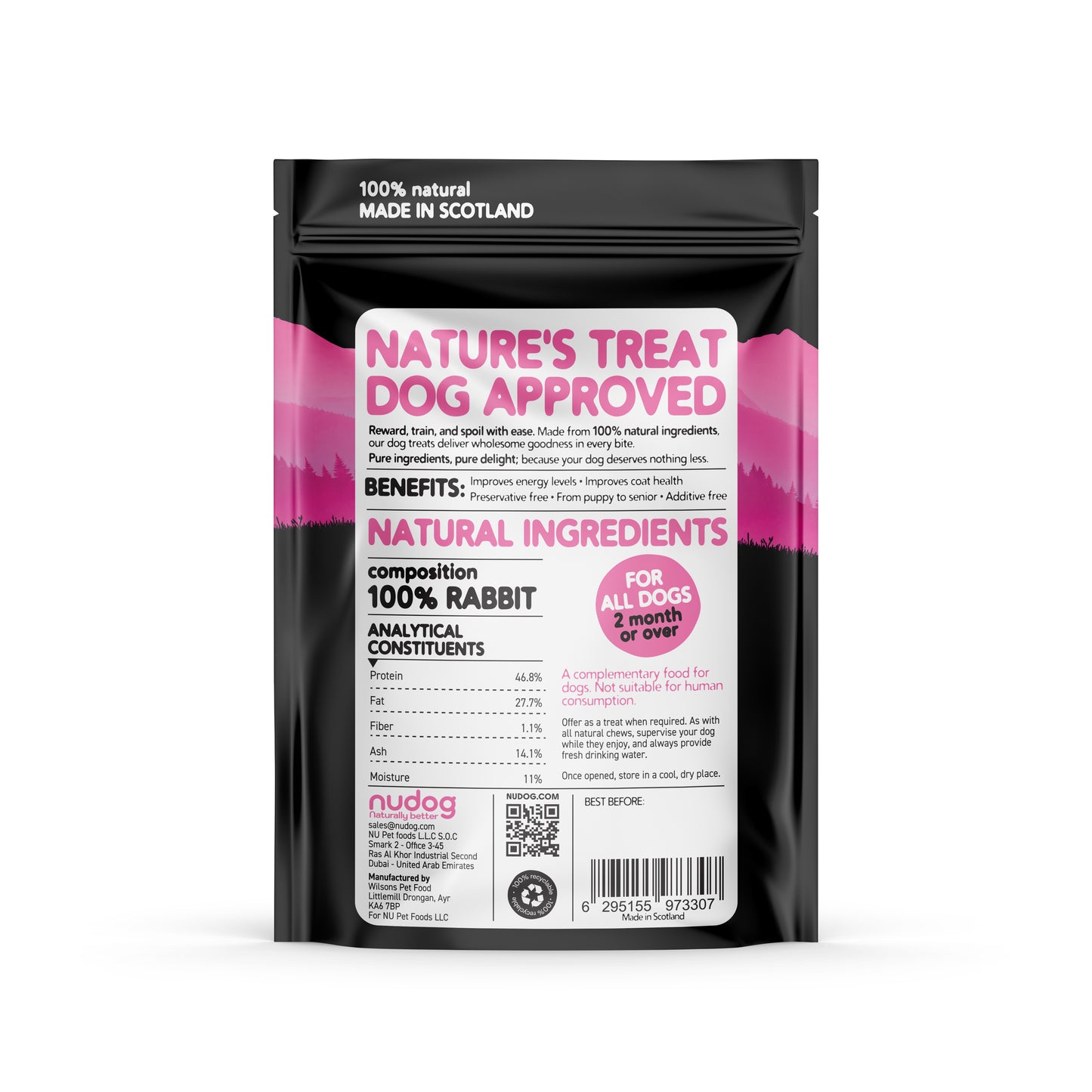 100% Natural Rabbit Bites